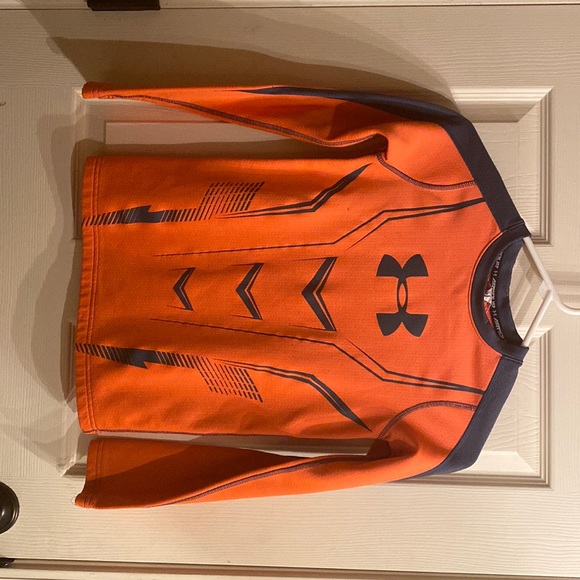 Under Armour Other - Under Armor long sleeve shirt/ color orange & gray/ size Youth M/